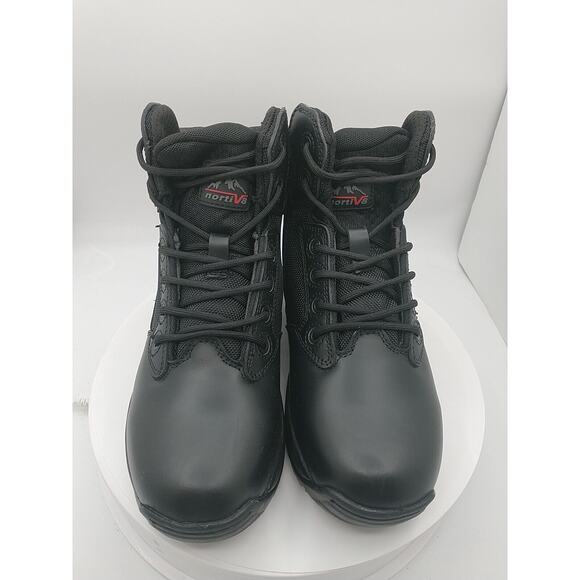 Nortiv 8 Alloy-W‎ A251JDEU Mens Black Lace Up Military...